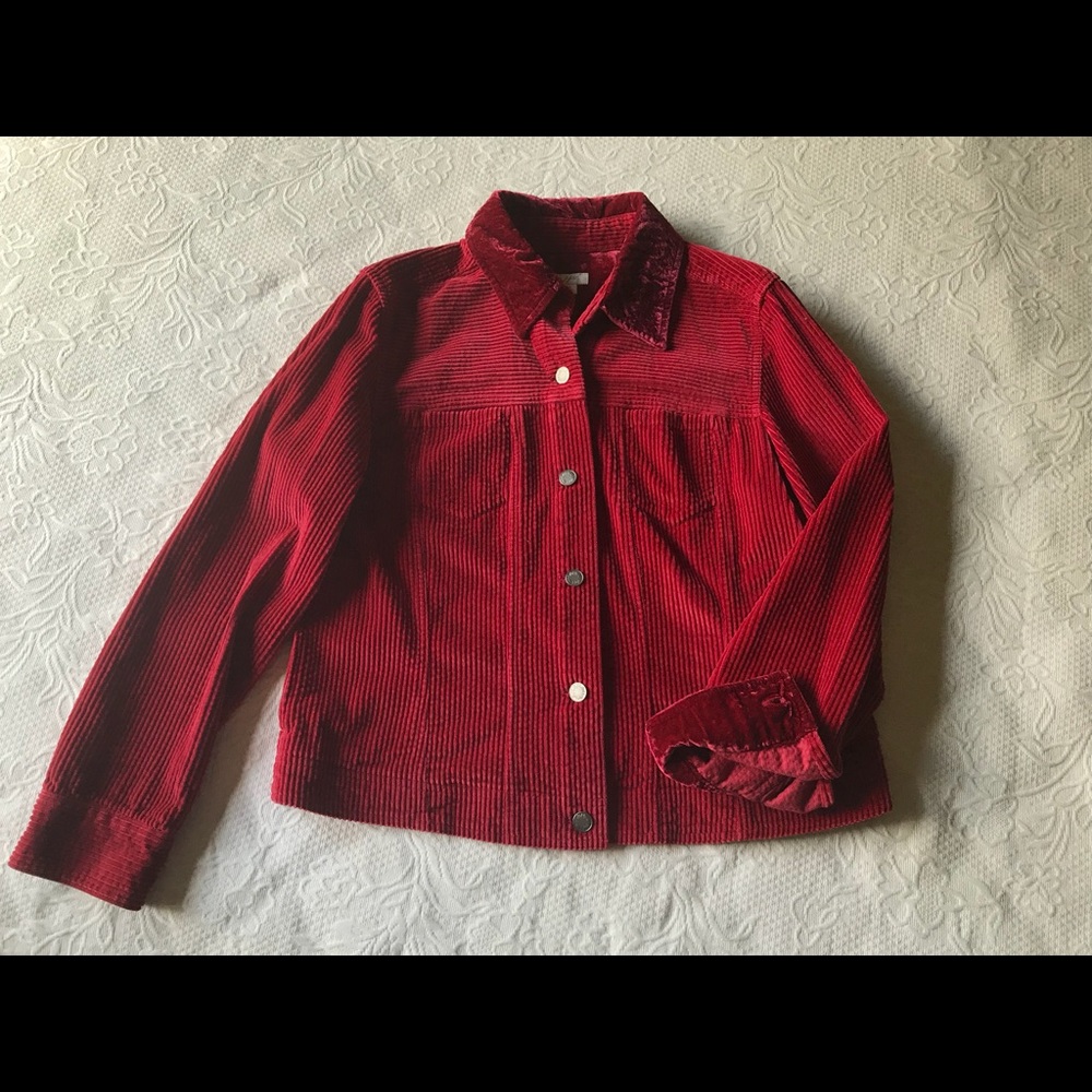 J Jill Corduroy Cropped Jacket